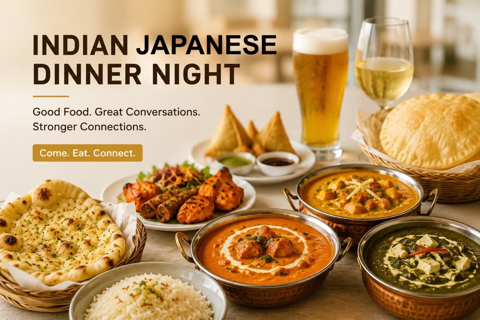 Indian Curry Dinner & Drinks @ Ghoongroo Omotesando
