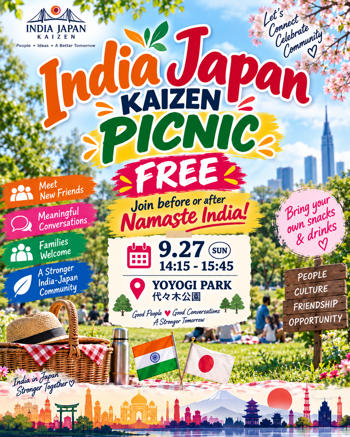 India Japan Kaizen Picnic — Yoyogi Park